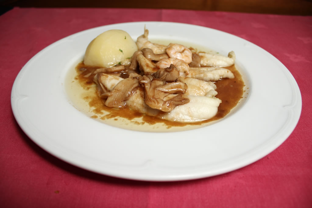 Filete de lenguado al estilo Gambrinus